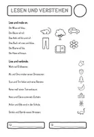 Vorschau - Arbeitsblätter - Sinnerfassendes Lesen 1. Klasse Sprache Stein Papier i - au - Seite 2