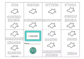 Vorschau - Arbeitsblätter - Leporello "I colori" zum ausmalen - Seite 1