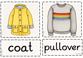 Vorschau - Präsentationen/Tafelbilder - Clothes - Wort- und Bildkarten (Englisch Tafelmaterial) - Seite 3