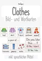 Vorschau - Präsentationen/Tafelbilder - Clothes - Wort- und Bildkarten (Englisch Tafelmaterial) - Deckblatt