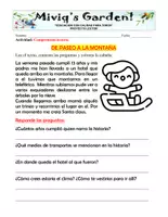Vista previa - Hojas de trabajo - Lecturitas de Invierno: Comprensión lectora - página 3