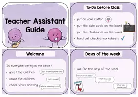 Vorschau - Merkblätter - Teacher Assistant Guide - Seite 1