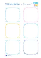 Vista previa - Manualidades / Dibujos para colorear - Recuadros en blanco - Múltiples usos - PYY! - página 3