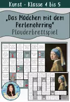 Vorschau - Spiele - "Das Mädchen mit dem Perlenohrring" von Jan Vermeer - Plauderbrettspiel - Deckblatt