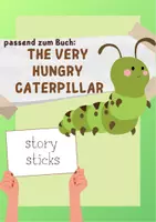 Vorschau - Arbeitsblätter - Materialpaket passend zu „The very hungry Caterpillar“ - Deckblatt