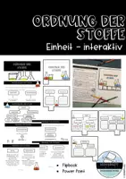Vorschau - Arbeitsblätter - Ordnung der Stoffe - Flapbook zum Basteln - Deckblatt