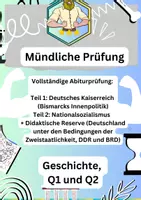 Vorschau - Klassenarbeiten - Mündliche Abiturprüfung: Deutsches Reich & Nationalsozialismus - Deckblatt