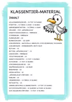 Vorschau - Arbeitsblätter - Klassentier Materialpaket "Möwe" / Möwenklasse (inkl. Clipart!) - Seite 1