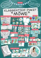 Vorschau - Arbeitsblätter - Klassentier Materialpaket "Möwe" / Möwenklasse (inkl. Clipart!) - Deckblatt