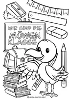 Vorschau - Arbeitsblätter - Klassentier Materialpaket "Möwe" / Möwenklasse (inkl. Clipart!) - Seite 3