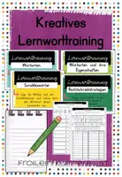 Vorschau - Arbeitsblätter - Kreatives Lernworttraining - Deckblatt