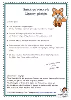 Vorschau - Mal- und Bastelvorlagen - Fuchs basteln Bastelvorlage Wald Adventskalender - Seite 2