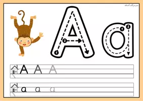 Vorschau - Arbeitsblätter - Buchstaben nachspuren - Schulschrift - Seite 3