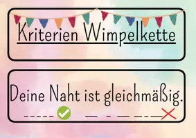 Vorschau - Merkblätter - Kriterien Handnähen/Wimpel - Seite 2