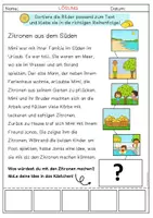 Vorschau - Arbeitsblätter - Lesespur - Zitronen aus dem Süden - Seite 2