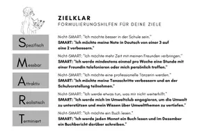 Vorschau - Anderer Materialtyp - SMARTe Ziele mit Schüler:innen setzen - Deckblatt