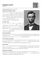 Vorschau - Arbeitsblätter - Abraham Lincoln - Lückentext mit Erklärvideo und Übungen - Seite 1