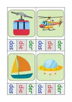 Vorschau - Arbeitsblätter - Fahrzeuge Klammerkarten mit Lösung - DaZ/DaF, Deutsch (Klasse 1 und 2) - Seite 3