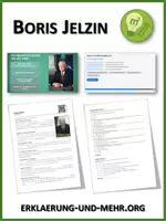 Vorschau - Arbeitsblätter - Boris Jelzin - Lückentext mit Erklärvideo und Übungen - Deckblatt