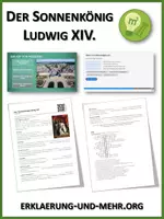 Vorschau - Arbeitsblätter - Der Sonnenkönig Ludwig XIV. - Lückentext mit Video und Übungen - Deckblatt