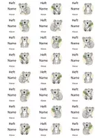 Vorschau - Anderer Materialtyp - Heftetiketten mit 24 Koalas zum Beschriften und Ausdrucken - Seite 3