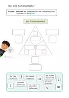 Vorschau - Stundenentwürfe - 1. Stunde: Rechendreiecke (Teil 1) Rechendreiecke beschriften - Seite 1