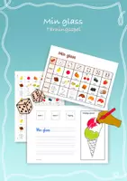 förhandsvisning - Min glass – Somrigt tärningsspel 🎲 🍦 - försättsblad