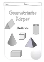 Vorschau - Arbeitsblätter - Geometrische Körper Steckbriefe - Seite 2