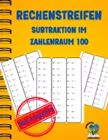 Vorschau - Arbeitsblätter - Subtraktion bis 100 – Rechenstreifen mit Zehnerübergang - Deckblatt