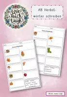 Vorschau - Arbeitsblätter - AB Herbstwörter schreiben - Deckblatt