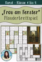 Vorschau - Spiele - "Frau am Fenster" von Caspar David Friedrich - Plauderbrettspiel - Deckblatt