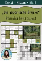 Vorschau - Spiele - "Die japanische Brücke" von Claude Monet - Plauderbrettspiel - Deckblatt