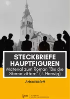 Vorschau - Arbeitsblätter - Steckbriefe Hauptfiguren zu "Bis die Sterne zittern" (J. Herwig) - Deckblatt