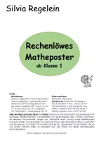 Vorschau - Fördermaterial/Inklusion - Rechenlöwes Matheposter ab 1 - Deckblatt