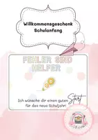 Vorschau - Mal- und Bastelvorlagen - Willkommensgeschenk/Willkommensgruß zum Schulanfang - Deckblatt
