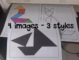 Vista previa - Juegos / Gamificación - Tangram Imprimible: Desafíos de Lógica y Geometría - página 2