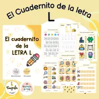 Vista previa - Hojas de trabajo - El Cuadernito de la Letra L - Portada