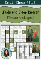 Vorschau - Spiele - " Frida und Diego Rivera" von Frida Kahlo - Plauderbrettspiel - Deckblatt