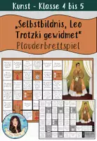 Vorschau - Spiele - "Selbstbildnis, Leo Trotzki gewidmet" von Frida Kahlo - Plauderbrettspiel - Deckblatt