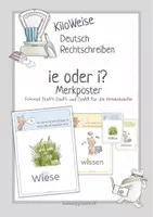 Vorschau - Poster - Merkposter: Wörter mit ie oder i - Deckblatt