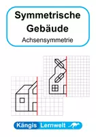 Vorschau - Arbeitsblätter - Symmetrische Gebäude - achsensymmetrische Figuren - Deckblatt