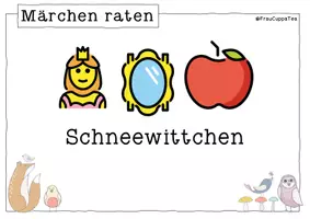 Vorschau - Arbeitsblätter - Märchen mit Emojis erraten - Spiel / Quiz - Seite 3