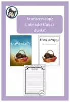 Vorschau - Bildkarten - Krankenmappe Landradorklasse_dunkel #Klassentier - Deckblatt