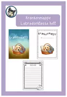 Vorschau - Bildkarten - Krankenmappe Landradorklasse hell #Klassentier - Deckblatt