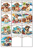 Vorschau - Bildkarten - Grußkärtchen Ferienkärtchen Labradorklasse Sommer #Klassentier #Hundeklasse - Seite 1