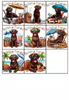 Vorschau - Bildkarten - Grußkärtchen Ferienkärtchen Labradorklasse Sommer #Klassentier #Hundeklasse - Seite 2