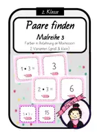 Vorschau - Stationenlernen - Paare finden | Malreihe 3 | Einmaleins - Deckblatt