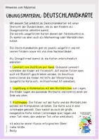Vorschau - Merkblätter - Bundesländer in Deutschland (Zuordnungsübung) - Seite 1