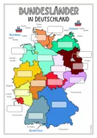 Vorschau - Merkblätter - Bundesländer in Deutschland (Zuordnungsübung) - Seite 3