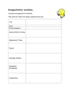 Vorschau - Arbeitsblätter - Arbeitsblatt Kurzgeschichten verstehen - Deckblatt